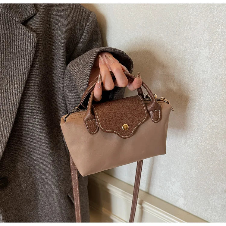 Retro Casual Fashion Ladies Shoulder Bag Stylish Trendy Crossbody Bag Quality Small Square Bag Urban Minimalist Style Polyest...