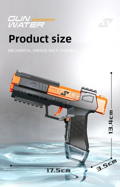 Manual Burst Water Gun for Children High Pressure Non Electric Water Pistol for Kids Summer Outdoor Beach Pool Water Fight Toys