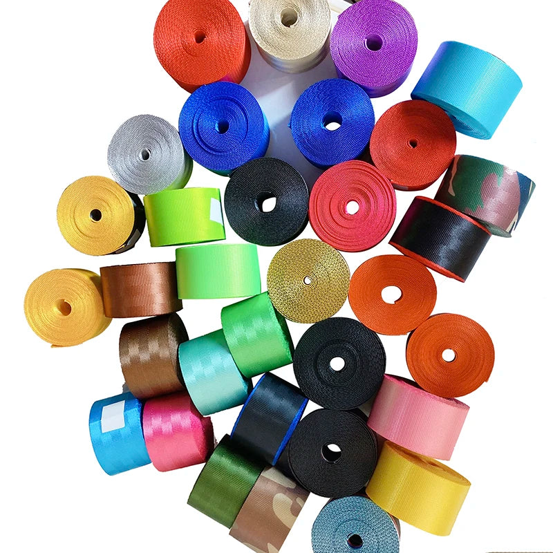 38 Colors 3.6M/Roll Car Modified Seat Belt Webbing Car High-Strength Polyester Seat Safety Belts Car Accessories