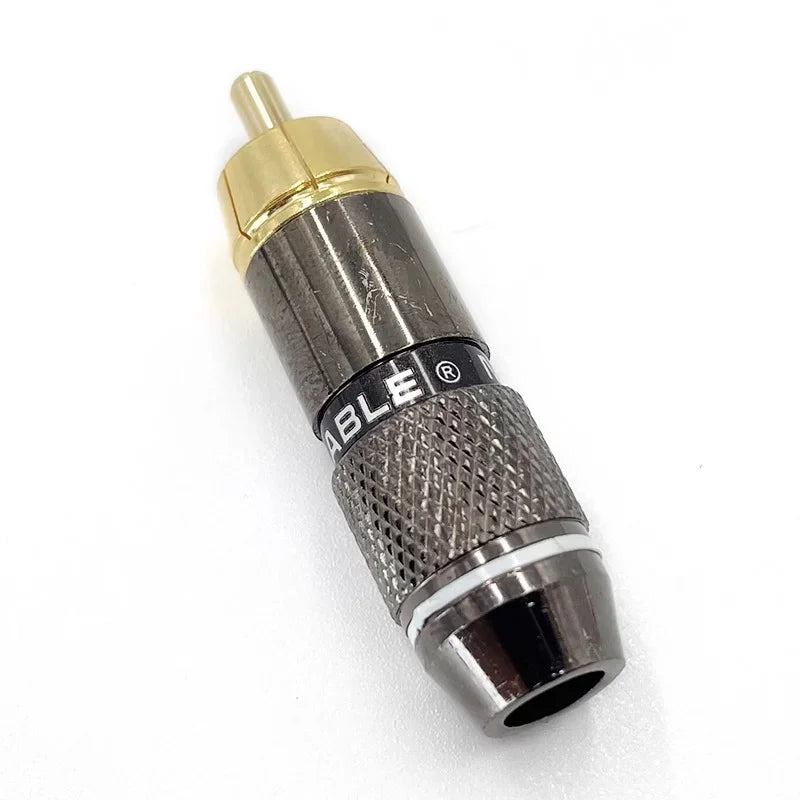 2/4/8Pcs Gold-Plated Musical Sound Plugs RCA Plug Jack Adapter RCA Connector for MIC Audio Video Speaker Cable