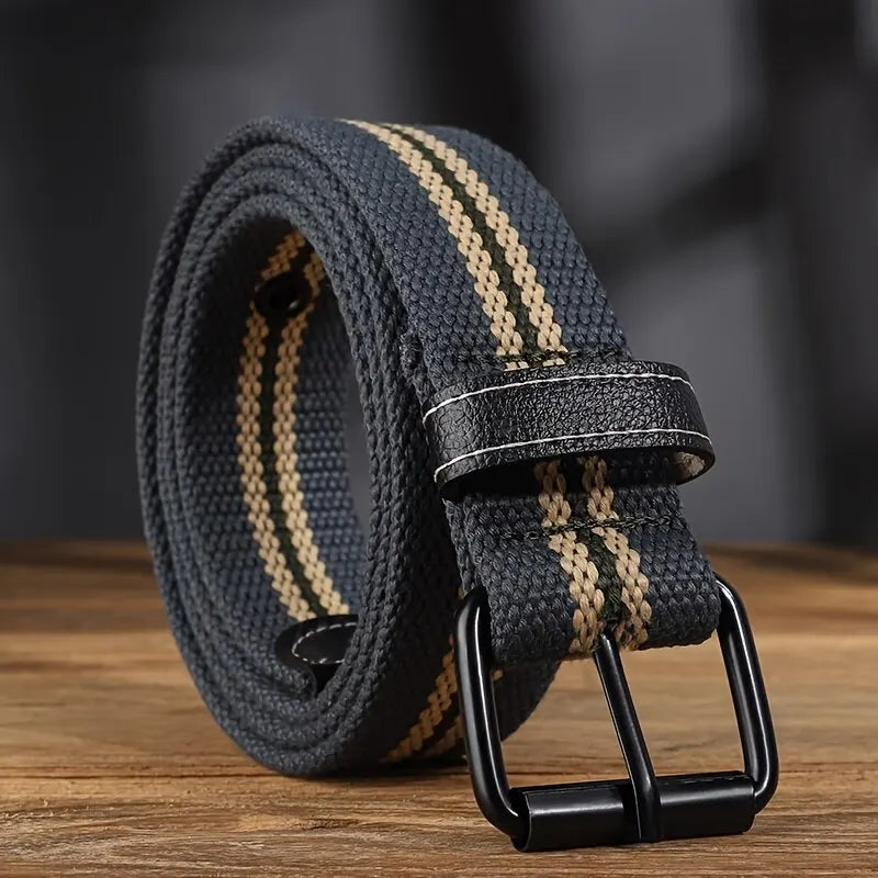 Men's Canvas Belt Casual Retro Women's Belt Outdoor Sports Belt With Jeans Belt Breathable Lightweight Eyelet Belt For Men Women