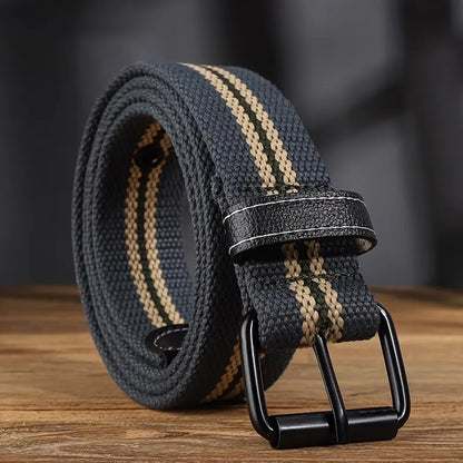 Men's Canvas Belt Casual Retro Women's Belt Outdoor Sports Belt With Jeans Belt Breathable Lightweight Eyelet Belt For Men Women