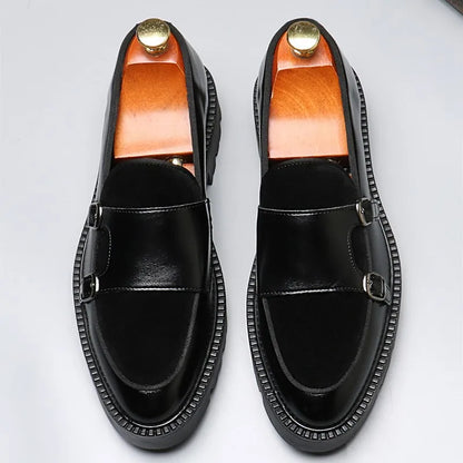DIMANYU Men's Loafers Pointed Toe 2026 New Autumn British Style Slip-On Casual Thick-Soled Large Size Moccasins