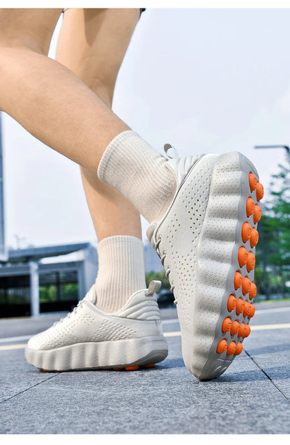 ClaWave Men Women Running Shoes Massage Particles Supercritical Cushioning Breathable Knit Sports Sneakers Non-slip Walking Shoe