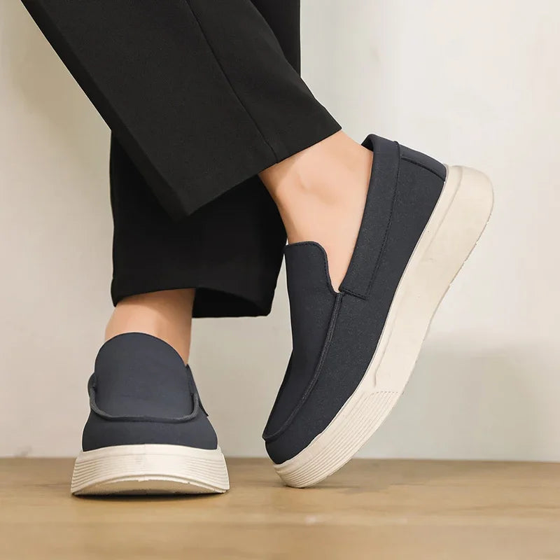 Summer Platform Loafers Man Moccasins Big Size 46 Men's Casual Shoes Comfortable Breathable Slip on Designer Shoes For Men Flats