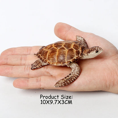 Simulation Chinese Softshell Leatherback Sea Turtle Snapping Turtles Tortoise Ocean Animal Model Education Toy Figures For Kids