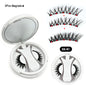 5 Magnets Glue Free Magnetic Lashes 3D Fluffy Faux Mink False Eyelashes With Mirror Case & Applicator