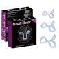 Anti Snoring Nose Clip Soft Silicone Material 3 Sizes Elastic Design For Nighttime Sleep Better Breathing Improved Airflow