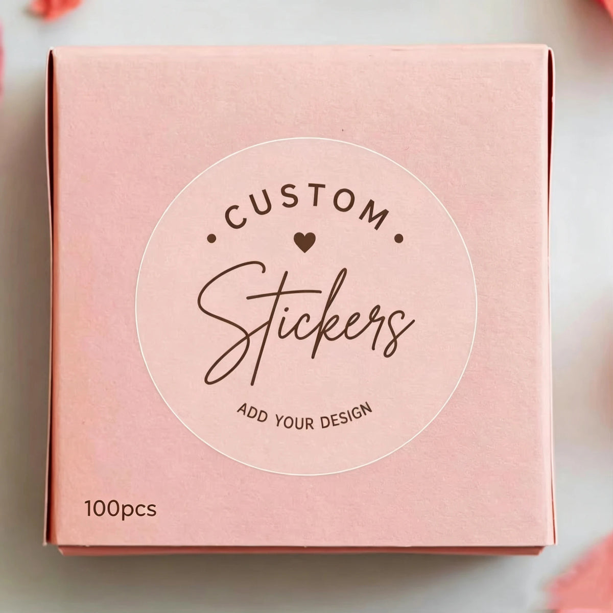 1/50/100PCS Custom Round Waterproof Stickers with Personalized Text & Images for Brand Logo, Product Packaging & Cans Labels