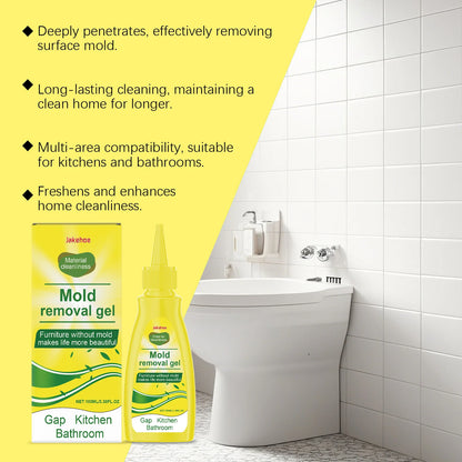 JAKEHOE Kitchen Cleaning Gel Quickly Dissolving Mildew Stains Eliminate Odors No Residue Household Mold Remover Gel for Bathroom