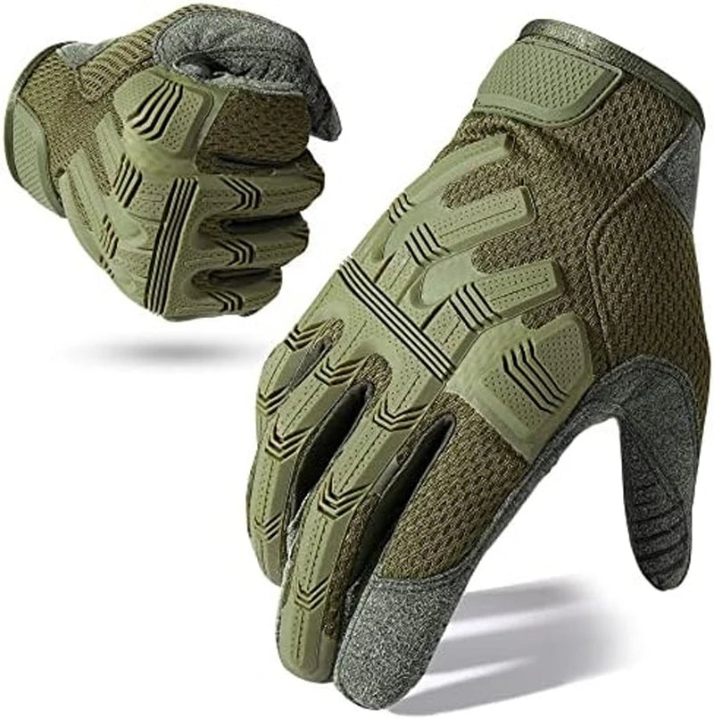 Tactical Fingerless Gloves Sports Airsoft Combat Paintball Shooting Hunting Driving Work Non-slip Anti-sweat Half Finger Men