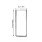 Square Simple Glass Cup Clear Cold Drink Juice Milk Glass Red Wine Beer Glass Coffee Cup Water Cup Drinking Utensils