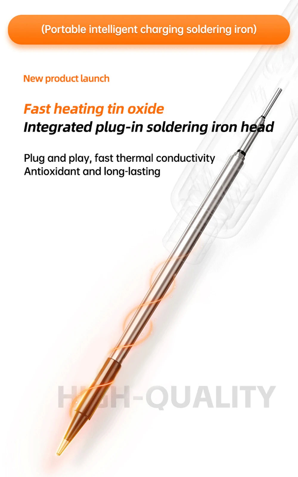 USB Electric Soldering Iron Kit 8W Mini Portable Professional Pen LED Smart 1000mAh Iron Rapid Heating DIY Welding Solder Tools