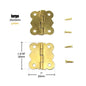 12pcs Mini Butterfly Shape Jewelry Chest Gift Wine Wooden Box Case Furniture Dollhouse Door Hinge with Screw 17x20 20x25 25x30mm