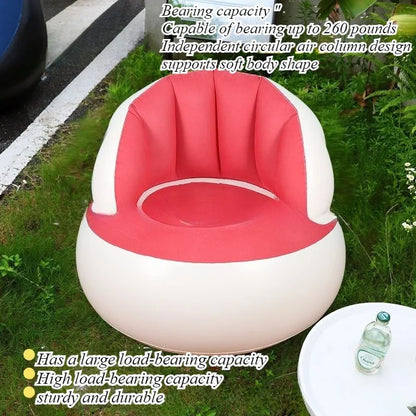 Inflatable single sofa office leisure home portable children's sofa, foldable outdoor Internet celebrity sofa