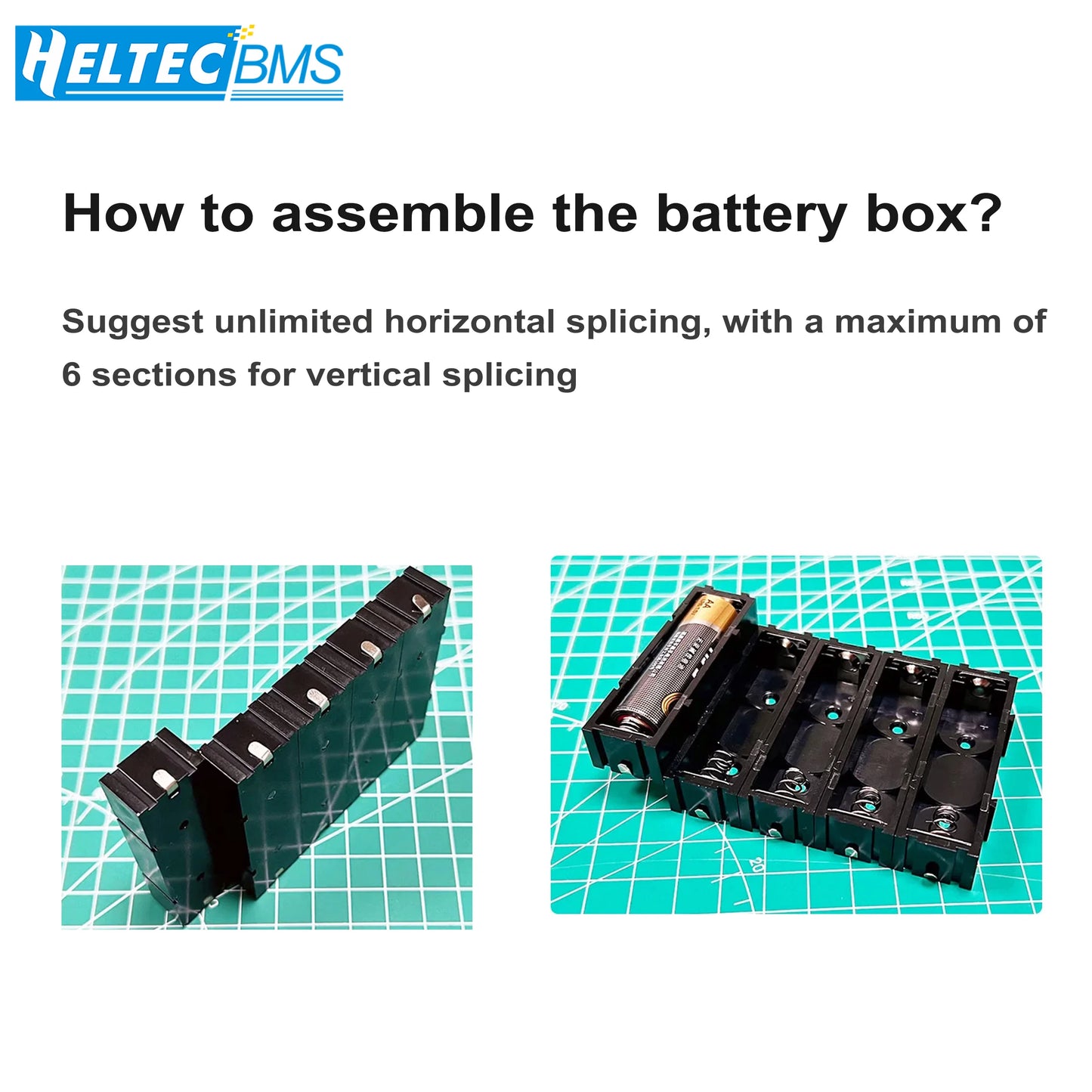 NO.5 Battery Cartridge Pin NO.7 Battery Slot PCB Base Free Splicing DIY Series Parallel Battery Storage Box