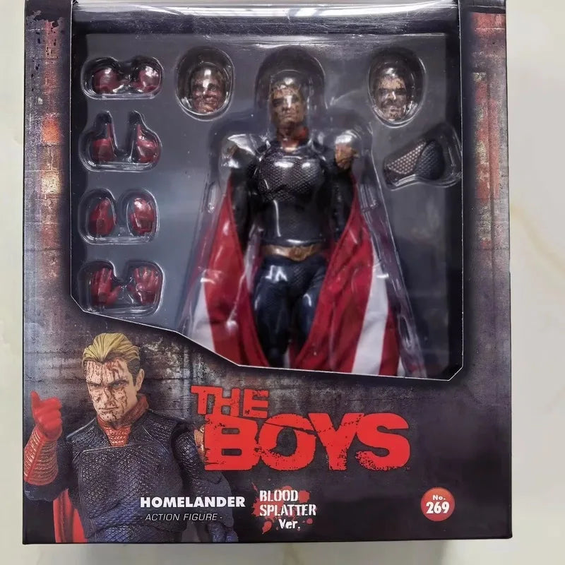 Homelander The Boys No 269 151 Battle Damaged Articulated Action Figure Collectible Model Desktop Ornament Adult Collectors Toy