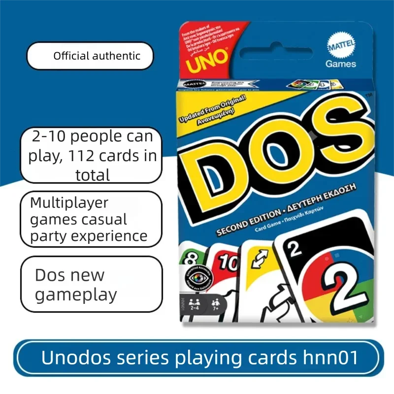 UNO Filp JRV01 Playing Cards Games DOS Family Party Table Playing Card W2085-Mattel Kids Toys Board Games