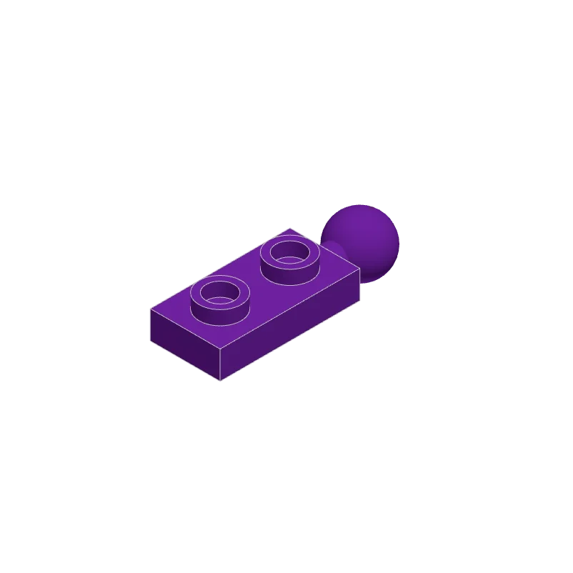 50pcs 22890 Modified 1 x 2 with Tow Ball on End Bricks Collections Bulk Modular GBC Toys For Technical MOC Buildings Blocks