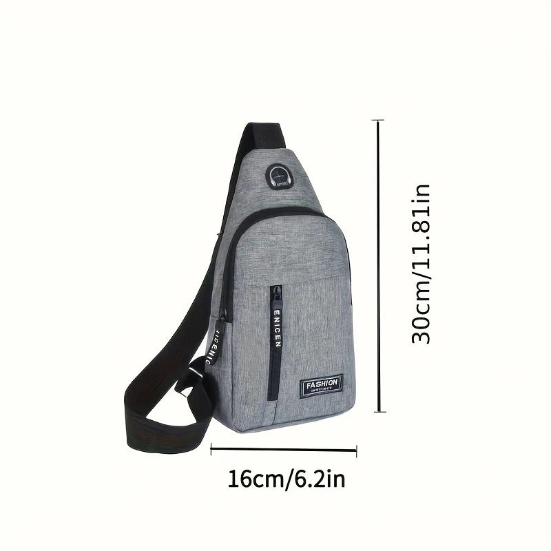 Multifunctional Outdoor Travel and Work Shoulder Bag - Unisex Casual Messenger Bag, Men's Chest Bag