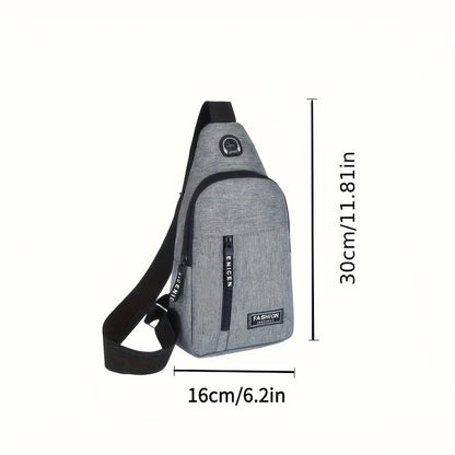 Multifunctional Outdoor Travel and Work Shoulder Bag - Unisex Casual Messenger Bag, Men's Chest Bag