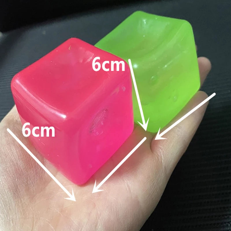 Squishy Plasticity Mochi Fidget Toys Transparency Coconut Oil Maltose Squeeze Toy Funny Anti-stress Sensory Toy for Adults Gifts