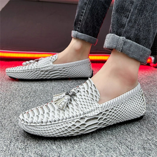 Driving Shoes Summer Mens Outdoor Anti-slip Comfort Soft High Quality Men Breathable Flat Driving Shoes Classic Casual Loafers