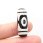 Natural Stone Bead Tibetans Divination Pattern Natural Agates Loose Bead for Women Making DIY Jewerly Necklace Gift 12x30mm