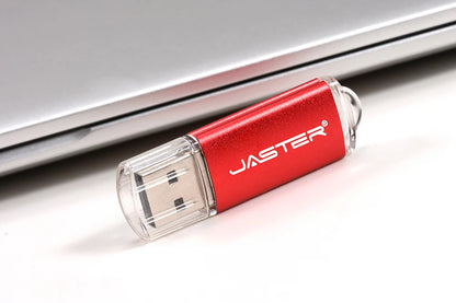 JASTER Nowy pendrive USB 2.0 64GB z brelokiem 32GB 16GB 8GB 4GB pamięć flash 9 kolorów Kreatywny dysk U do laptopa