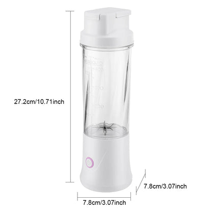 Portable Fruit Juicer Mini Blender 450ML Electric Juice Cup 12 Blades Rechargeable Blender For Shakes And Smoothies Ice Crusher