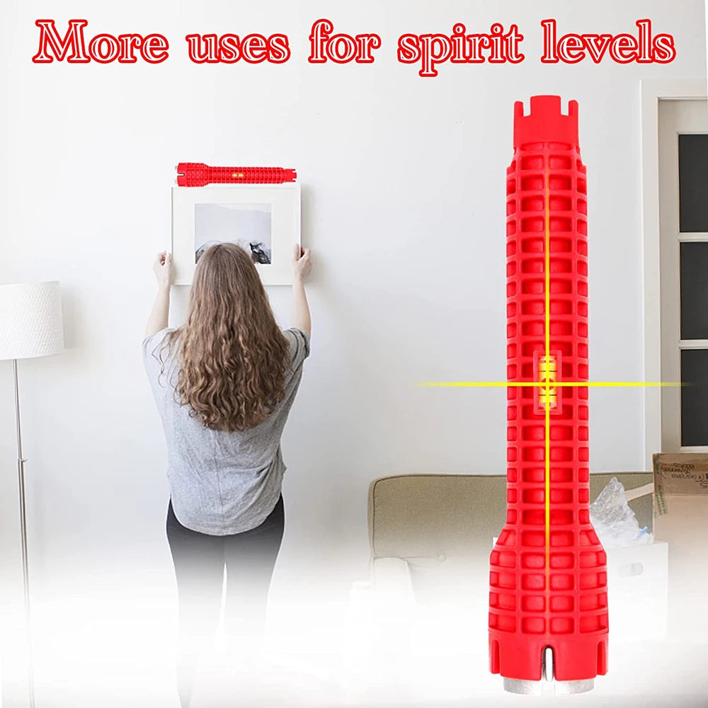 New 8 In 1 Multi Purpose Faucet and Sink Installer Wrench Anti-Slip Handle Double Head Wrench Tool Extra-long design Wrench Tool
