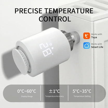 Tuya Zigbee Thermostatic Valve Radiator Zigbee Thermostat Smart Thermostatic Radiator Valve Head Temperature Controller Alexa