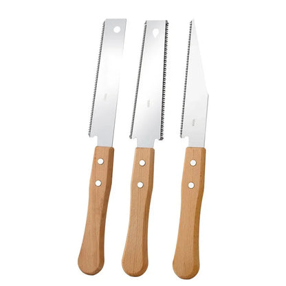 Japanese Style Hand Saw with Non-slip Wooden Handle Pull Type Flexible Flush Cut Woodworking Cutting Tool for Woodcraft