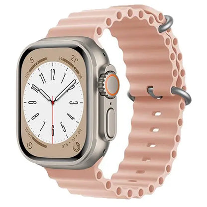 Ocean Strap for apple watch Band 44mm 40mm 45mm 41mm 49mm 46mm silicone correas bracelet iWatch series 7 5 6 3 se 8 Ultra 2 9 10