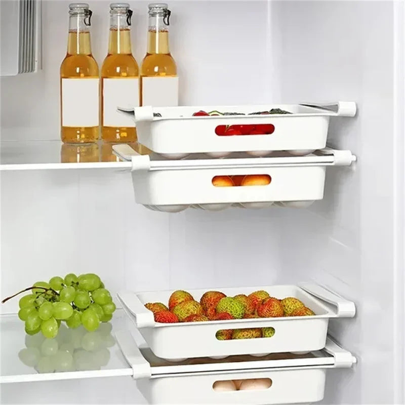 Egg Storage Box Side Door of Refrigerator Storage Organizer Kitchen Reversible Special Egg Storage Tray Kitchen Accessories