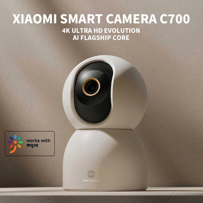 Xiaomi C700 Smart Camera 4K Ultra HD 8MP AI Human Tracking Low-Light Full Color Night Vision Mobile Surveillance