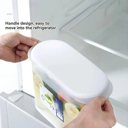 3.5L Large Capacity Cold Water Pitcher Cold Kettle with Faucet In Refrigerator Iced Beverage Dispenser Cold Water Bottle