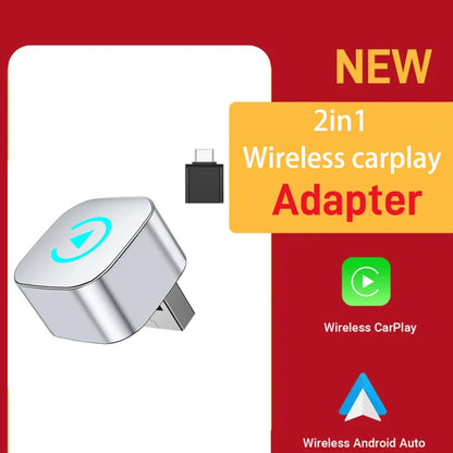 2in1 Wireless Carplay Adapter For iPhone android auto apple Wireless Carplay Mini USB Ai Box Carplay For Toyota Volvo Hyundai