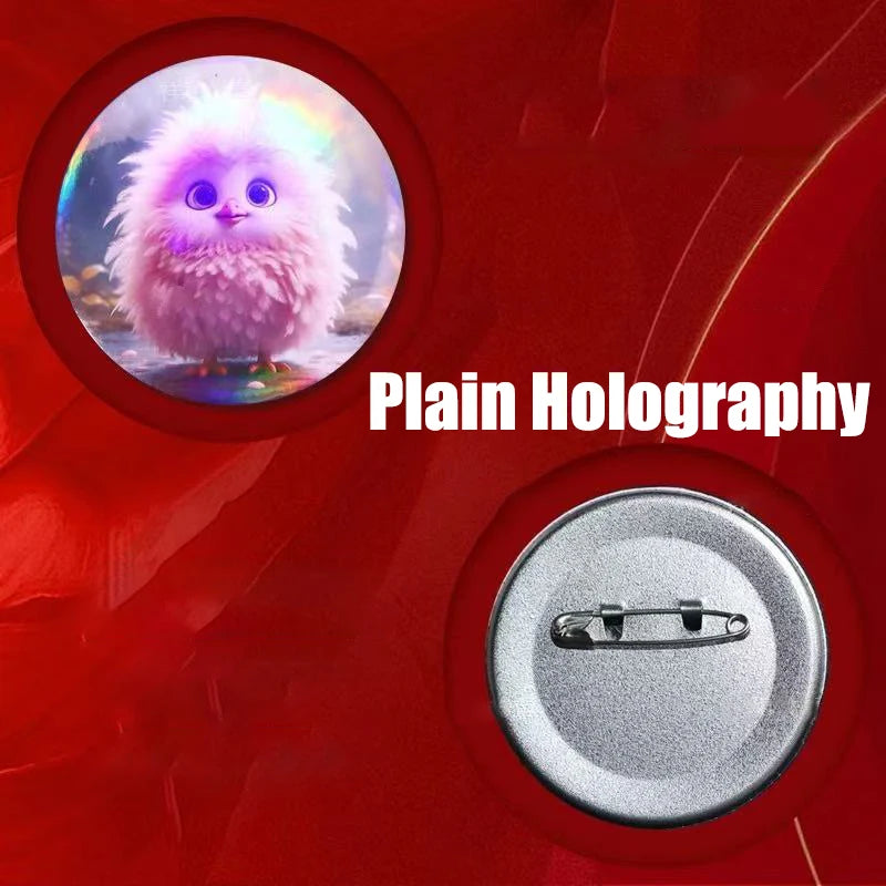 Personalized Round Badges Brooches Custom Photo Handwriting Diy Text or Graphic Pins Accessory Gifts for Kids