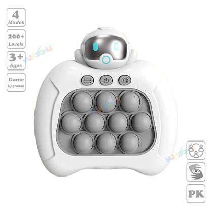 Electronic Pop Light Up Game Handle Toys for Children Adults Fidget Anti Stress Relief Toys Chases Light Game Console Xmas Gifts