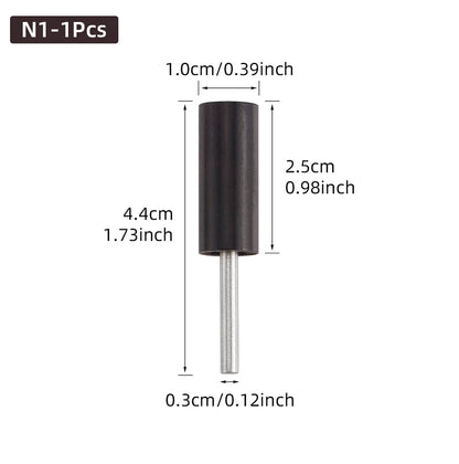 Leather Burnished Bits for Rotary Burnisher Tools PU Leather Burnishing Tool Tips for Clean Edges of DIY Leather Crafts Projects