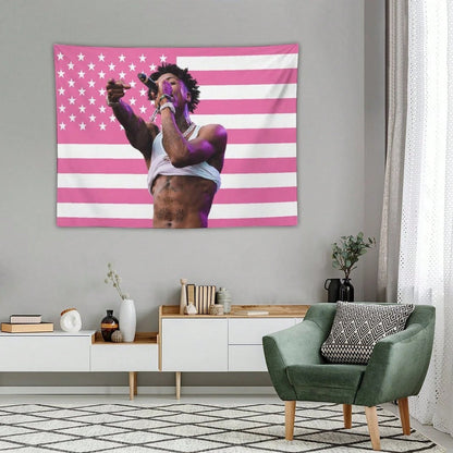 YoungBoy Rapper Tapestry, Music Art Poster Flag for Room Aesthetic, Bedroom, Living Room, Home Office, Dorm & Party Decor