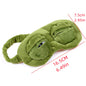 1PC Green 3D FROG Sleeping Mask Eyeshade Plush Eye Cover Travel Cartoon Eyeshade for Eye Travel Relax Sleeping Gift