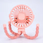 HOMEFISH Portable Baby Stroller Fan Oscillating Clip-on Mini Fan USB Battery Operated with Flexible Tripod for Pram Car Seat