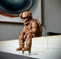 Sitting Tactical Skull Soldier Cool Ornament Home Office Military Skull Soldier Figurine Whimsical Seated Warrior Ornament Decor