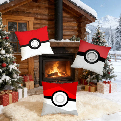 P-Poke B-Ball-ES P-POKEMON-ES cushion cover Home Bedding Sofa living Room pillowcase Simple Soft Skin Cushion Cover Party Gift