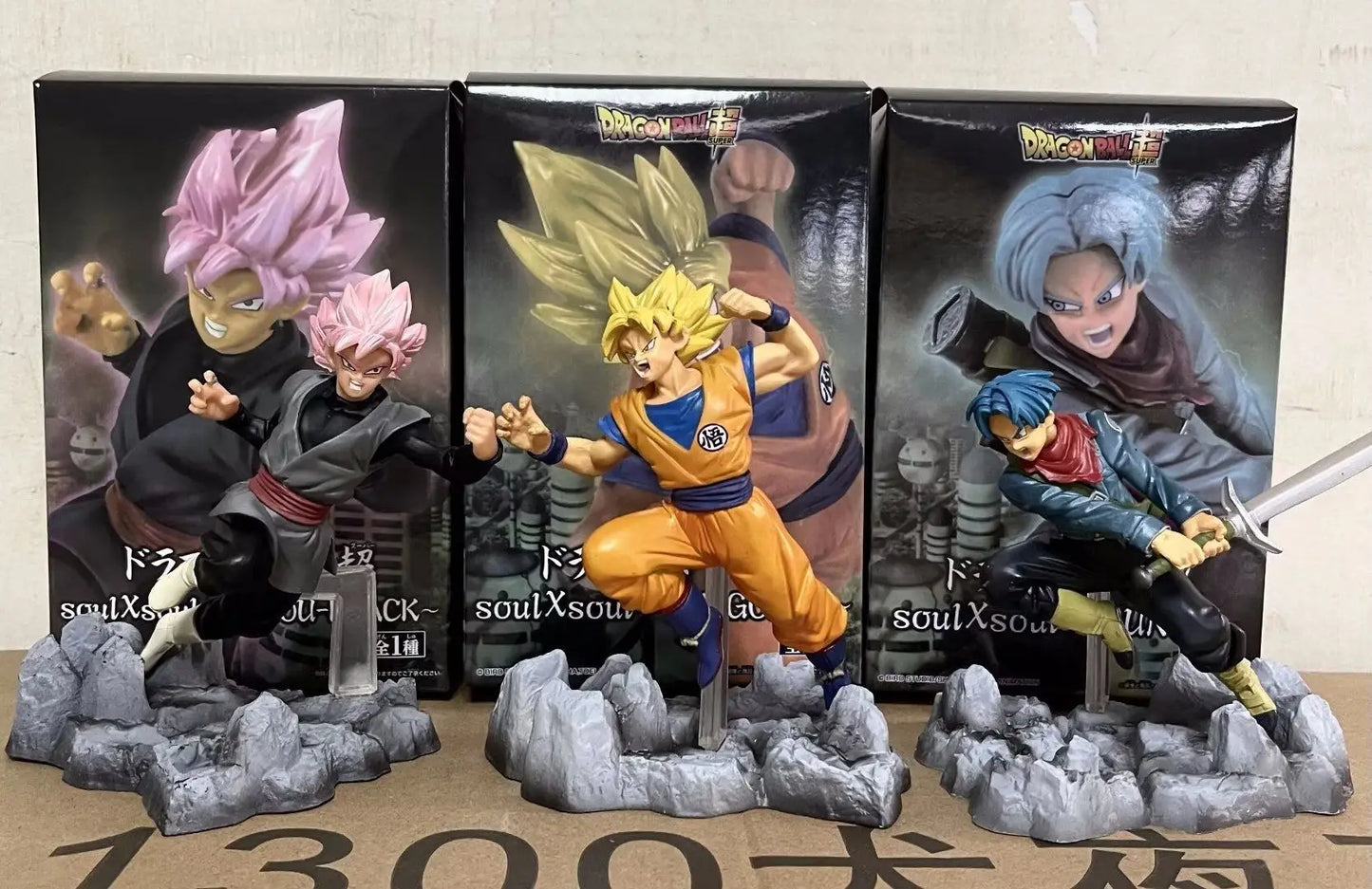 14cm Dragon Ball Goku Torankusu Goku Black Combat Posture Anime Figure Model Statue Collection Desktop Decoration Ornament Toys