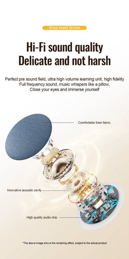 High Dynamic Sound Quality Bluetooth Speaker Bedside Sleep-enhancing Audio Ultrasonic Pillow-top Sleep Aid Speaker 2026 NEW