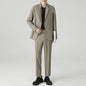 Suits Men's Fashionable Banquet Solid-color Dance Host Casual Wedding Banquet Dress Performance Korean-style Rugged Smart Suit