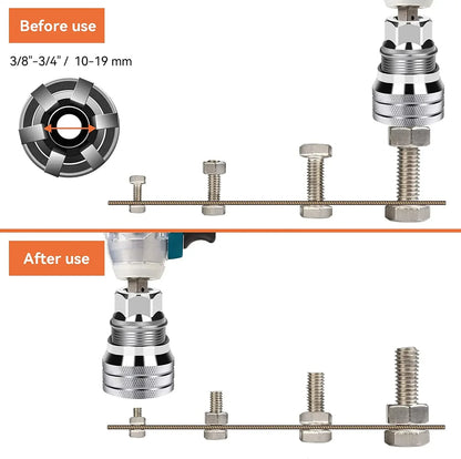 Adjustable Sleeve The Drill Magic Universal Socket Set with Connecting Rod Fits Standard 3/8-3/4'' 10-19mm Drill Adapter Sockets